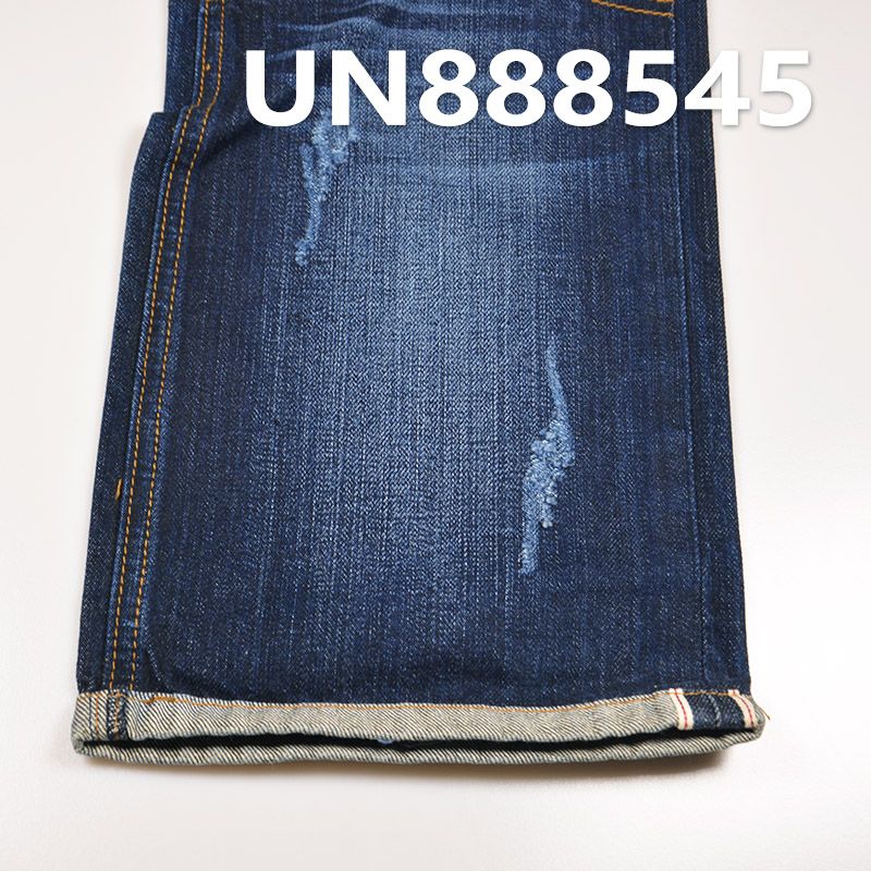 全棉竹节右斜红边牛仔布 11oz 35/36" UN888545