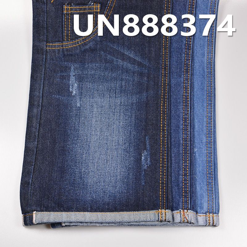 100%棉竹节右斜红边牛仔布 13oz 29/30" UN888374